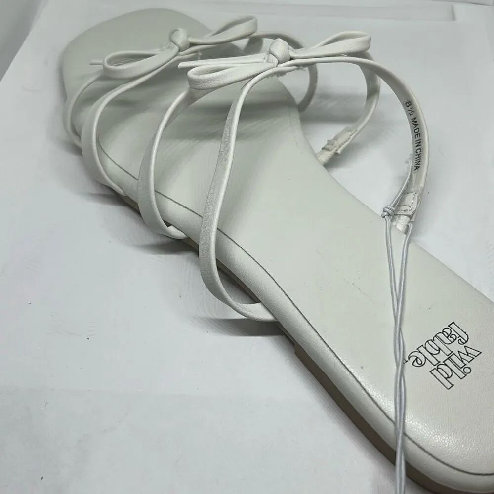 Wild Fable Bow Faux Leather Sandals for Women Size 8.5 - Picture 5 of 5